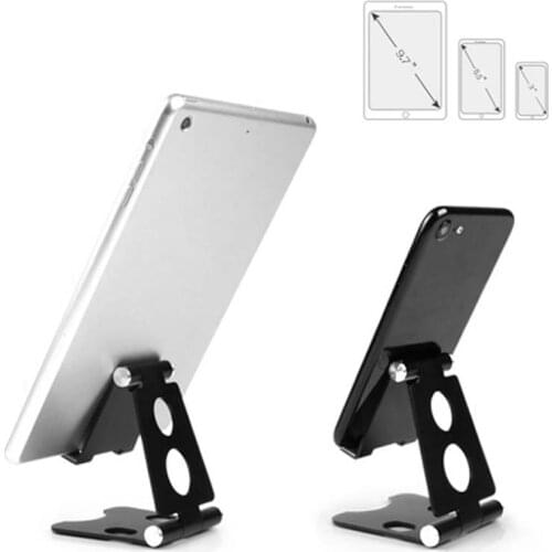 Aluminum tablet stands Universal Foldable Adjustable For Cell Phone Tablet Desk Stand Mount Holder New