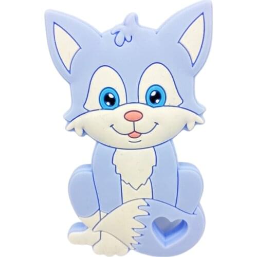 Baby Cartoon Animal Shape Silicone Beads Teether DIY Chewable Molar Soother Toys Infant Teething Shower Gifts