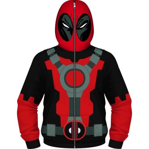 Full Sleeve 3D Print Cosplay Costume Clothing for Big Boys Children Coats Kids Hoodies Sweatshirt Boys Zipper Jackets