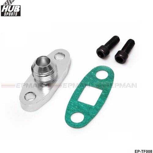 Turbo Oil Drain Return Flange 10 AN Garrett GT28 GT30 GT35 (Turbocharge Hole Szie:38mm M8 ) HU-TF008