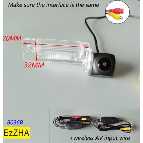 EzZHA HD 170 Degree Fisheye CCD Car Rear View Camera For Audi A3/S3 2004-2009 A4 A5 A6 2004-2013 Q7 2003-2009 Car Monitor