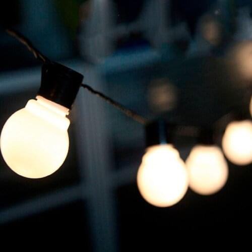 6m Festoon Led Globe Fairy String Light Christmas Garland 20 Led Fairy Light Bulb Outdoor For Wedding Garden Party Decoration