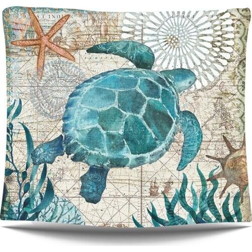 Tapestry Travel Mattress Hippocampus Whale Fashion Sandy Beach Sofa Mat