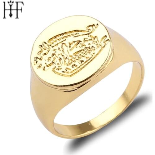 Kingsman ring The Secret Service Custom Signet Rings For Men Women Jewelry Gold Color Zinc Alloy Men Rings