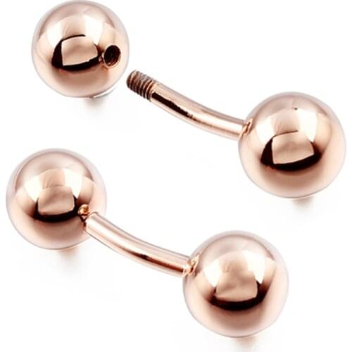 HAWSON Fashion Jewelry Metal Double Sided Cuff links Silver Color and Rose Gold Options Simple Style Cufflink Button