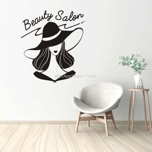 Beauty Salon Sticker Nail Decal Beauty Posters Vinyl Wall Decals Decor Mural autocollant