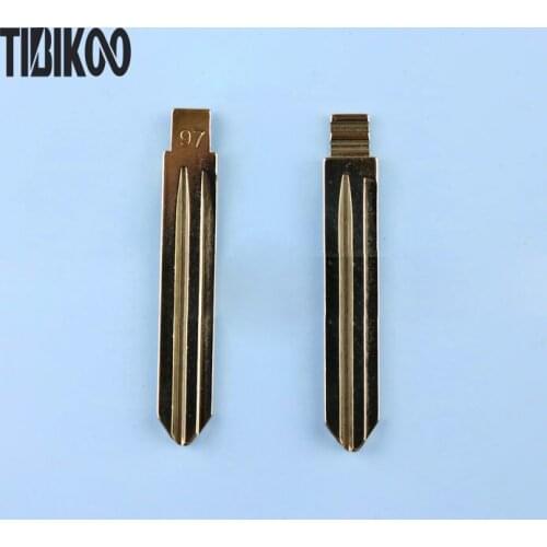 NO.97 Key Blade for Hyundai Elantra Replacement Folding FLip Key Blade Side Groove