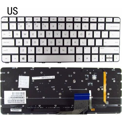 NEW US LAPTOP KEYBOARD Silver FOR HP Spectre 13-3000 13T-3000