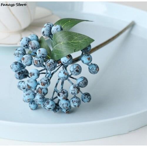 Single Branch Simulation Berry Acacia Bean Short Branch Foam Fruit Home Wedding Decoration Flower Shop Afternoon Tea Deco Flower