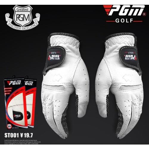 Genuine Leather Golf Sportswear Glove Left and Right Hand Male Breathable Sheepskin Glove Super Non-slip Single Hands Accessorie