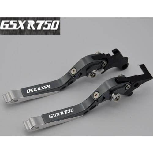 Yang hua CNC Folding&Extending Brake Clutch Levers For Suzuki GSXR750 1996 1997 1998 1999 2000 2001 2002 2003 Logo (GSXR 750)