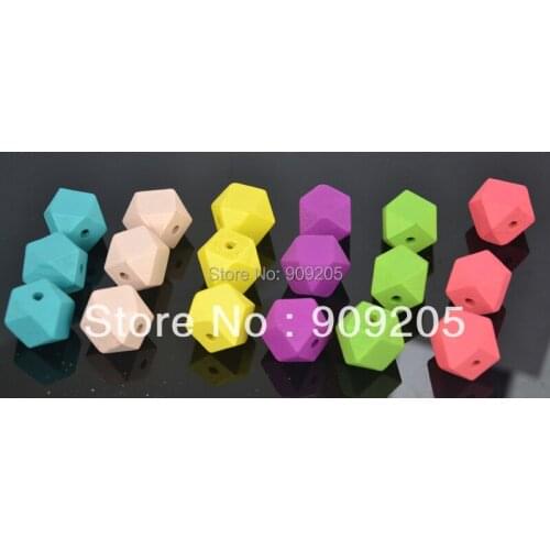 SANSHOOR Wholesale Pastel Neon Mixed color Round Ball DIY Geometric Wooden Beads DIY Wood For Handmade Jewelry 50pcs/lot WB-010