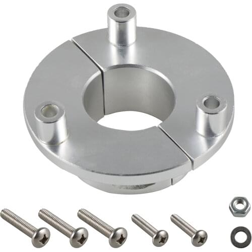 Pouvoir Silver 36mm CNC Adaptor For 1.5 Inch 66cc 80cc Motorized Bike Bicycle