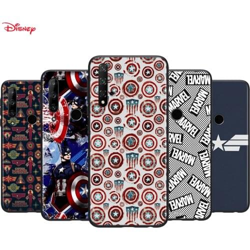 Silicone Cover Captain America Marvel For Honor 30 30S V30 V20 9N 9S 9A 9C 20S 20E X10 20 7C Lite Pro Plus Phone Case