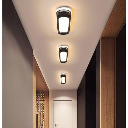 Modern LED Ceiling Light Corridor Balcony Bedroom White Black High Quality Dimmable Home Decoration Interior Lighting Fixture