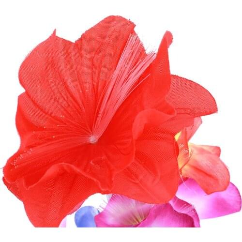 Fiber LED Lamp Colorful Kapok Vase Beautiful Fiber Flower Light Optical Fiber Lamp Plastic Room ValentineS Day Christmas