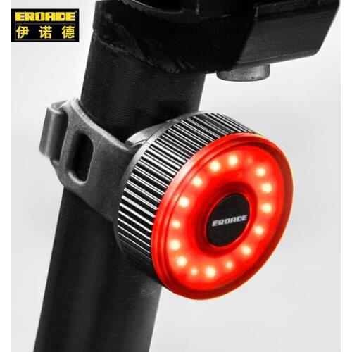 EROADE High Brightness Beacon Bike Light USB Charging Waterproof Cycling Taillight Night Warning Lights Mtb Bicycle Accessories