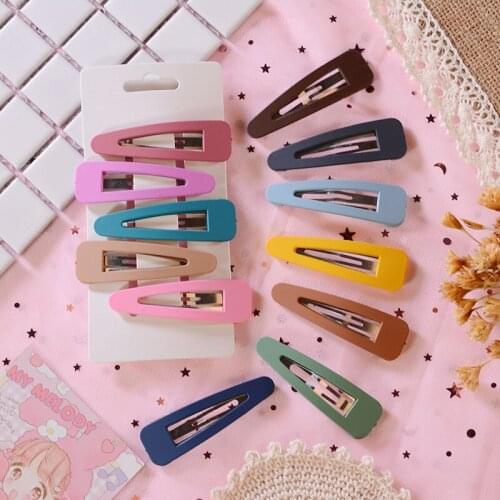 1Pcs New Women Fashion Metal Hairpins Sweet Cute Girls DIY Barrettes Card Issuance BB Side Bangs Clip For 2021 Hair Accessories