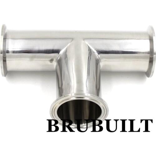2" TC Tee 304 Sanitary Tri-Clover Fittings Connectors Home Brew