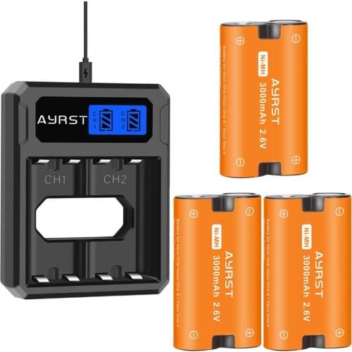 3pcs 3000mAh Replacement Batteries + USB Charger for Xbox One / Xbox One S/Xbox One X/Xbox One Elite Controller Gamepads battery