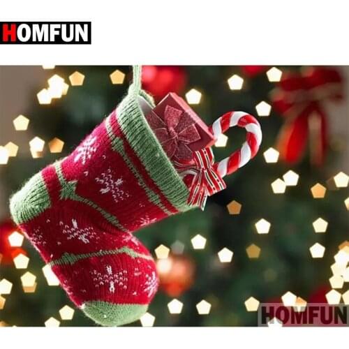 HOMFUN Full Square/Round Drill 5D DIY Diamond Painting "Christmas gifts" Embroidery Cross Stitch 3D Home Decor Gift A10033