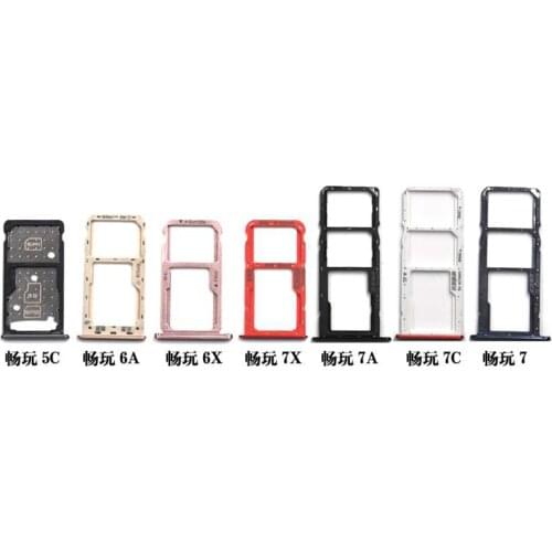 For Huawei Honor 6A /Honor 5c /P9 Plus SIM Card Tray + SIM Card Tray / Micro SD Card Tray