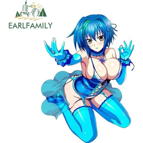 EARLFAMILY 13cm x 9.8cm For High School DxD Xenovia Quarta Ecchi Decal Waterproof Car Sticker Windows Bumper JDM Vinyl Car Wrap