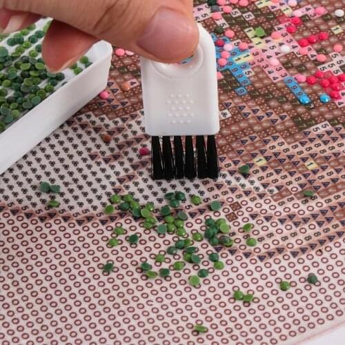 3PCS/lot Diamond Painting Tool Brush Point Drill Accessories Small Hair Brush Inverted Diamond Storage Supplies