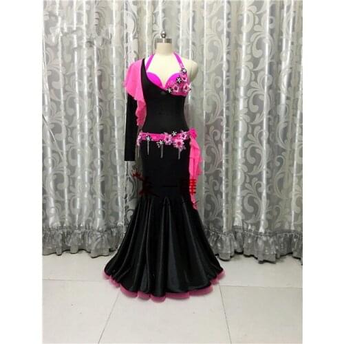 Bellydance oriental Belly Indian gypsy dance dancing costume costumes clothes bra belt chain scarf ring skirt dress set suit 155