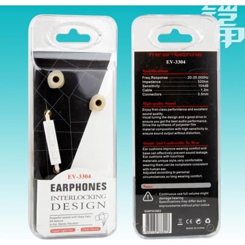 Crystal plastic Packing box For Bluetooth Headset for iPhone 7 Plus for earphone Retail Packaging Box Package 600pcs KJ-649