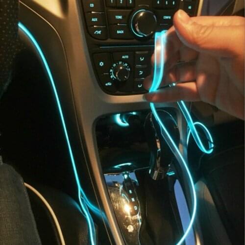 Car Interior Lamp Neon Strip led El Cold Light sticker For Honda Civic Accord Fit Crv Hrv Jazz City CR-Z Element Insight MDX S20