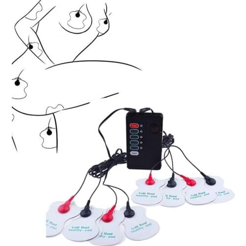 Breast Electrical Shock Massager Electrical Shock Therapy Massage Pad Stimulation Breast Electrotherapy Patch Sex Toys For Women
