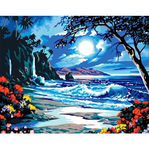 Epoch Great 40x50cm Diy Oil Painting By Numbers Animal Picture By Numbers On Canvas Flower Home Decor Unique Gift