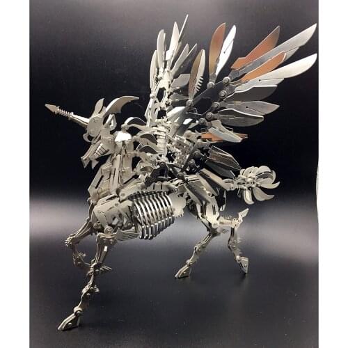 21.5 x 20 x 26CM DIY Stainless Steel Metal Puzzle Model Kit 3D Assembly Crafts Personal Collection Gift