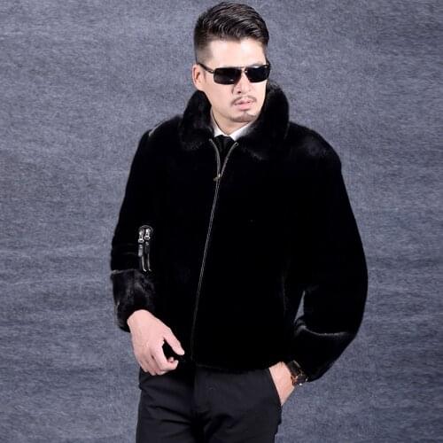 Real Fur Coat 2020 Real Mink Fur Coat Winter Jacket Men Real Shearling Warm Outwear for Mens Clothing Veste Homme DZ5207 YY996