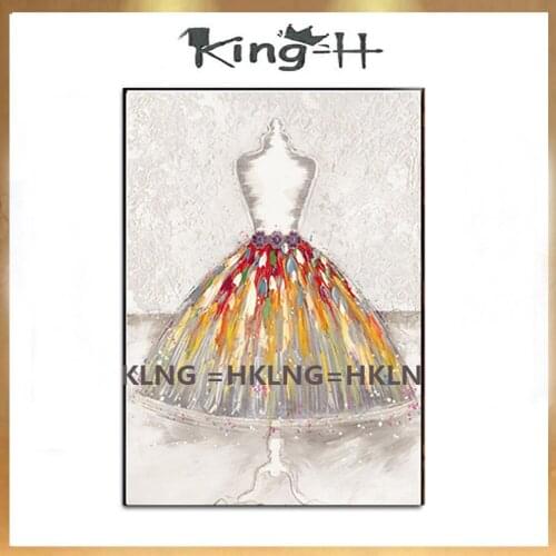 Hand-painted character abstract dance female oil painting canvas posters and pictures on the wall the art of living room home de