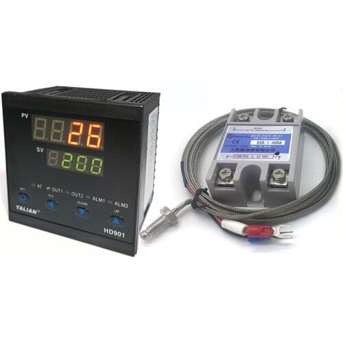 Beautiful high precision thermoregulator digital temperature controller Max teperature range 1372°C+Max 40A SSR+K thermocouple