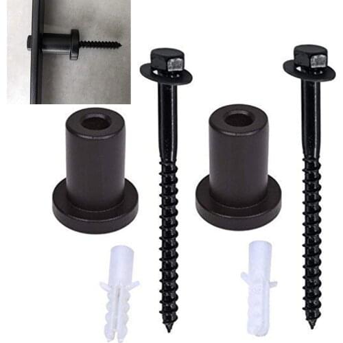 Solid Cast Iron Adjustable Sliding Barn Door Spacers For Flat Track Rolling Roller Assemblies For Doors Thickness 1.37''-1.77