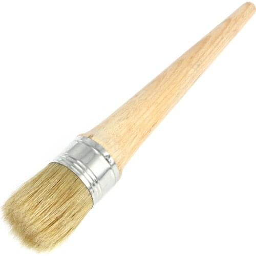 40mm Professional Paint Wax Brush Painting Waxing Clear Wax Brush for Furniture Stencils Folkart Home Decor Wood Large Brus