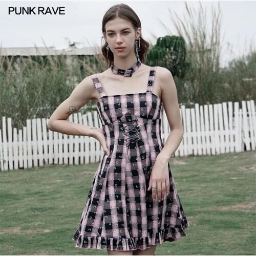 Простые летние платья PUNK RAVE China At AliExpress