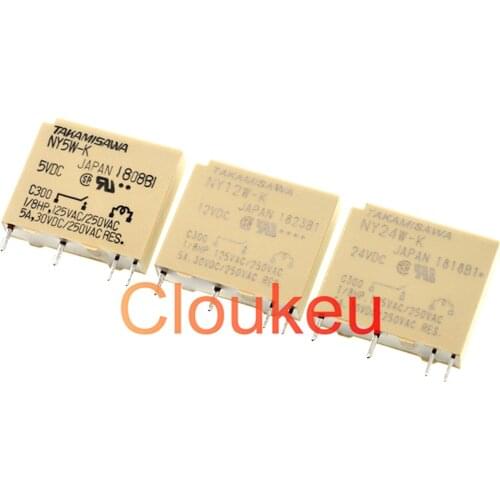 Relay NY5W-K NY12W-K NY24W-K DC5V 12V 24V 5A 4pin