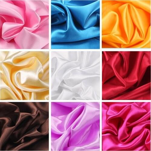 100cm*75cm 16Colors Silks and Satins Fabric Satin Color Butyl Silk Gift Box Lining Lieb