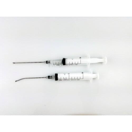 Gavage Crop Needle Feeding Syringe 10ml W 1.8mm x 80mm #18 Straight-Curve, Animal Feeding Needle, Oral Syringe