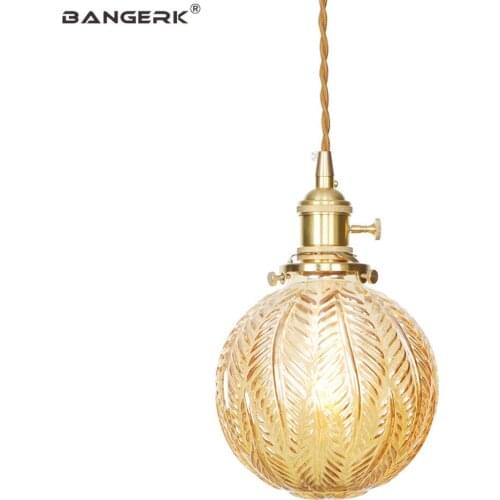 Nordic Design LED Pendant Lamp Modern Loft Decor Brass Glass Ball Adjust Hanging Light Fixtures Dining Room Bar Home Lighting