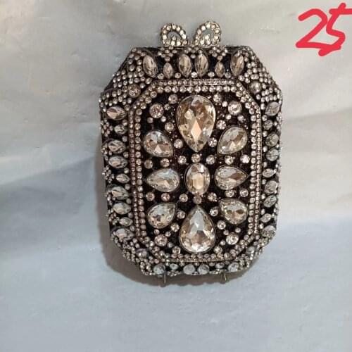 Lady Red/Blue/Green Diamond Evening Bags Bridal Crystal Clutch Purse Handbags and Purses Wedding Banquet Dinner Minaudiere Bag