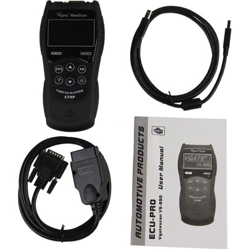VGATE OBD2 Scanner MaxiScan VS890 Car Diagnostic scanner vgate vs890 OBDII OBD 2 ii Auto Diagnostic tools VS-890 Reset engine