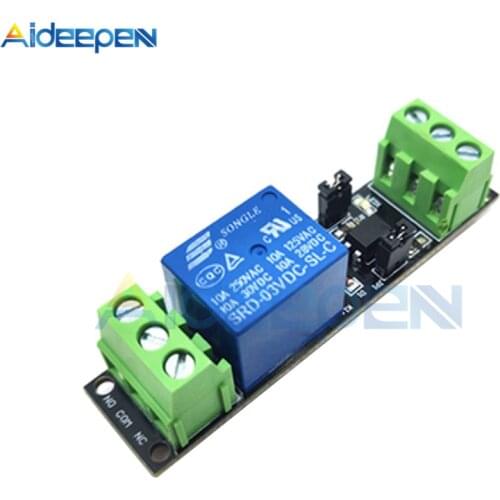 1 Channel DC 3V Relay High Level Driver Module Optocoupler Relay Module Isolated Drive Control Board for Arduino