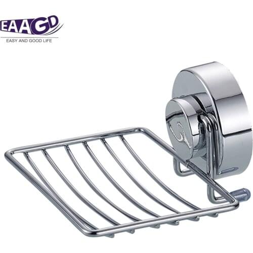 1Set Kitchen Bathroom Stainless Steel Wall Shelves Storage Soap Suction Cup Durable for Home Decor