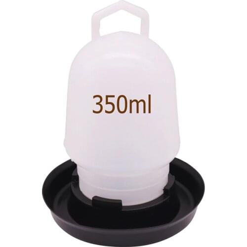 1 Pcs 350ml 150*115*20mm Kettle Shape Plastic Chicken Drinking Bird Pigeon Quail Poultry Drink Water Implement Very Small