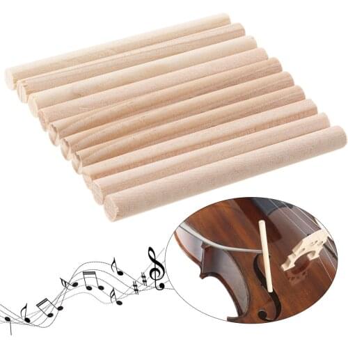 10pcs High Grade Spruce Wood Violin Sound Post for 3/4 & 4/4 Violins with Perfect Performance in Carrying the Sound